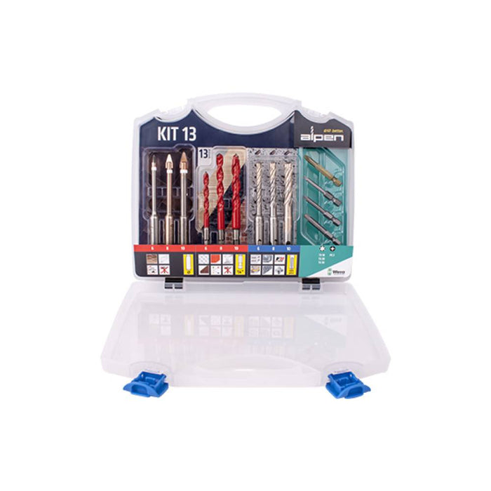 KERAMO PROFI MULTICUT & F8 EXTREME 13 PCE SET 6 8 10MM TX & PZ BITS