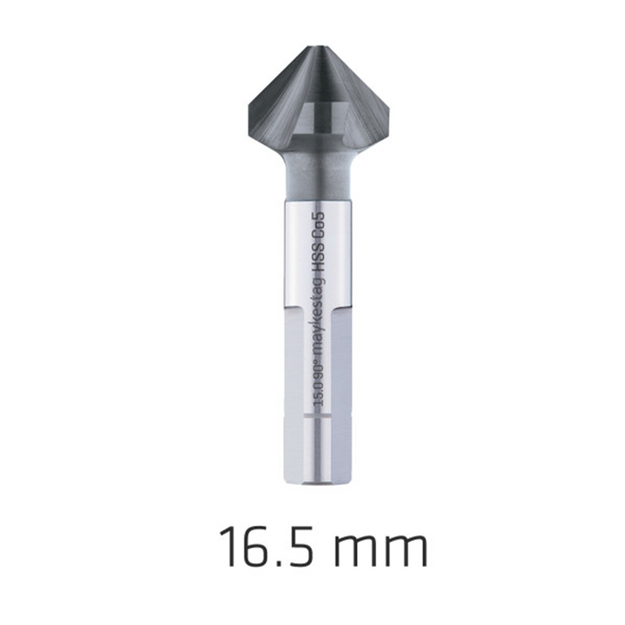 HSS Countersink 90 Degree 16.5mm - DIN 335 Shape C, AluNite Coated
