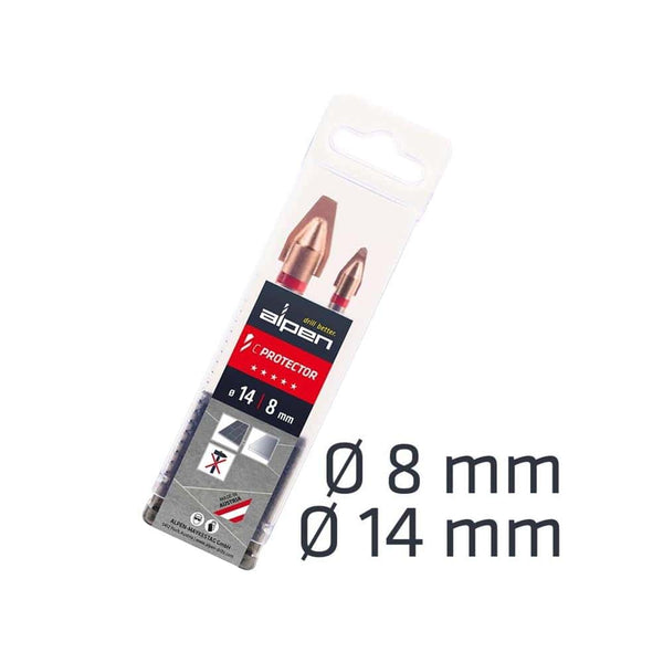 PORCELAIN C PROTECTOR DRILL BITS 14.0MM-8.0 MM