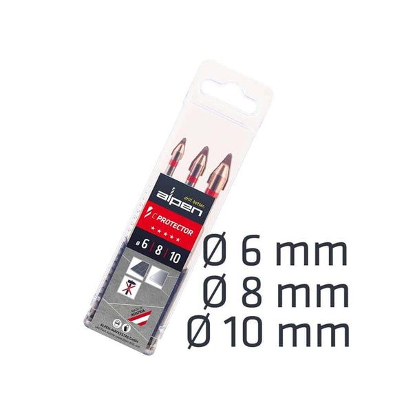 C PROTECTOR DRILL BIT SET 6-8-10MM