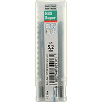 Alpen HSS Super Drill Bits - 5.2mm - High Speed Steel Twist Drill Set - Professional Quality