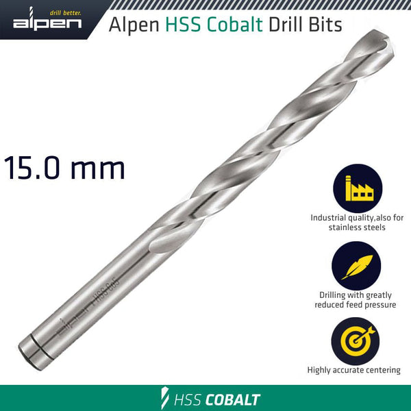 Alpen HSS Cobalt DIN 338 Drill Bit
