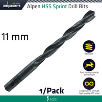ALPEN Hss Sprint Drill Bit 11Mm 1/Pack - ALP61411