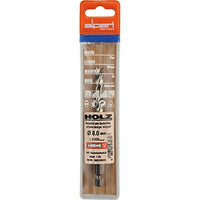 Alpen HSS Wood Drill Bit 8mm with Hex Shank - Woodworking Tool, High-Speed Steel, Precision Drilling