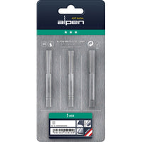 Hand Tap Set M2 HSS 0.5mm Pitch - Alpen Thread Cutting Tools for Precision Threading, Professional Grade