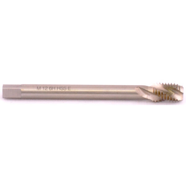 M12 Machine Tap - 12mm Spiral Fluted Threading Tool HSS - ALP71412 for Metal Thread Cutting
