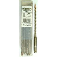 Alpen SDS Plus Hammer Drill Bit Set - 6mm x 160mm - Concrete Masonry Drilling - Chavda.com