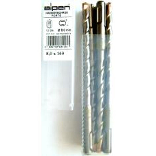 SDS Plus Hammer Drill Bits 8mm x 160mm for Concrete Drilling