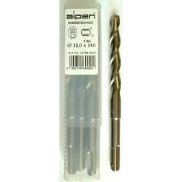 Alpen SDS Plus Hammer Drill Bit Set, 12mm. Concrete Drill Bit.