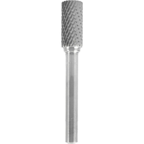 10mm Tungsten Carbide Rotary Burr - Cylinder Shape, No Front Cut for Hard Metals | Chavda.com - Precision Metalworking Cutting Tool