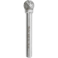 TC Rotary Burr - 10mm Spherical - Hard Metals. Tungsten Carbide Burr for metal grinding and metalworking.