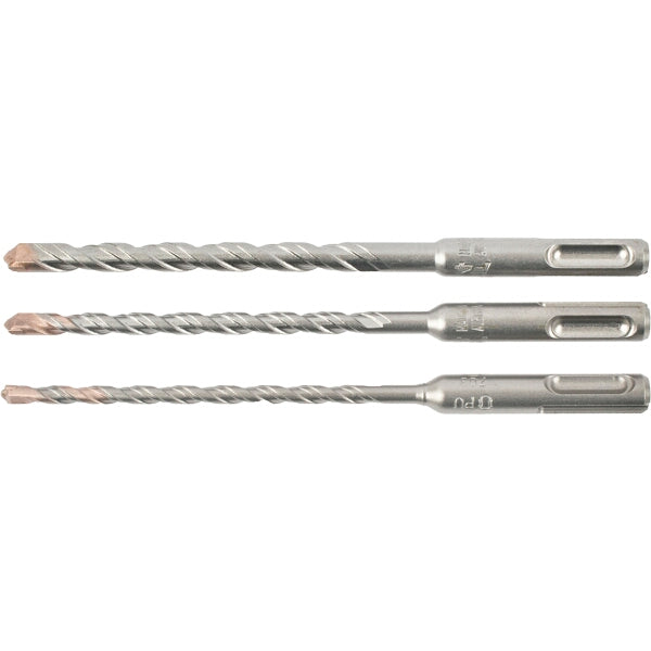 Alpen SDS Plus Hammer Drill Bits Set - 5, 6, 8mm x 160mm - Concrete Masonry Drilling