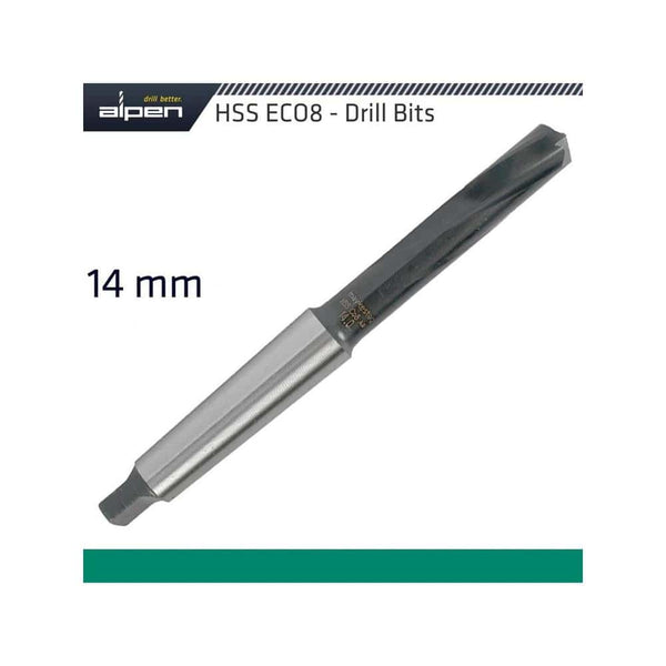 Alpen HSS ECO8 Drill Bit 14mm - High-Speed Steel Metal Drill for Hardox Steel - View Now!