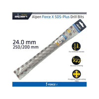 FORCE X 24.0 x 250/200 SDS-PLUS REBAR DRILL BIT X4 CUTTING EDGES