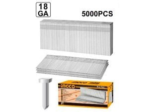 INGCO ACC Brad Nails GA18 1.25x25mm 5000PCS - ANA18251. Ideal for carpentry and woodworking.