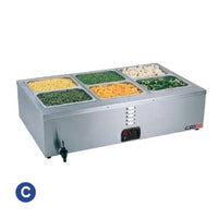 BAIN MARIE TABLE TOP - 1/2/3 DIVISION - ELEMENT (NEW) - XBMA1001