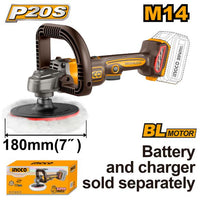 INGCO 20V ANGLE POLISHER 180MM