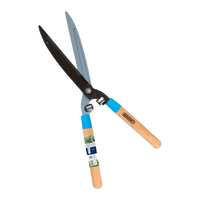 AQUA Hedge Shear Classic Straight Blade AQ370241 | Wooden Handle Garden Hedge Trimmer