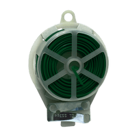 AQUA TWIST TIE WIRE 20M: Green coated binding wire with integrated cutter. Ideal for gardening and securing plants and cables