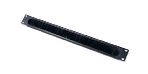 1U Cable Pass-Thru w/ Brush Strip Black-AR8429