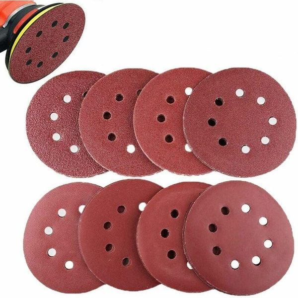 JAX Accessories Sandpaper 125Mm ? 80 Grit, 120 Grit, 180 Grit, 240 Grit - AS1258080120