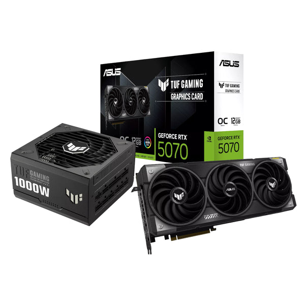 Asus TUF Gaming GeForce RTX 5070 OC Edition and 1000W 80 PLUS Gold Modular Power Supply Bundle -ASUS_CC_BUN_3
