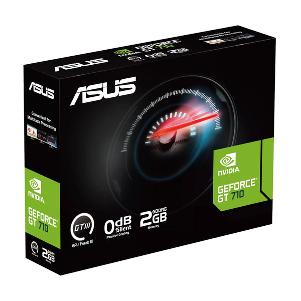 Asus GeForce GT 710 2GB GDDR5 EVO Graphics Card-GT710-SL-2GD5-BRK-EVO