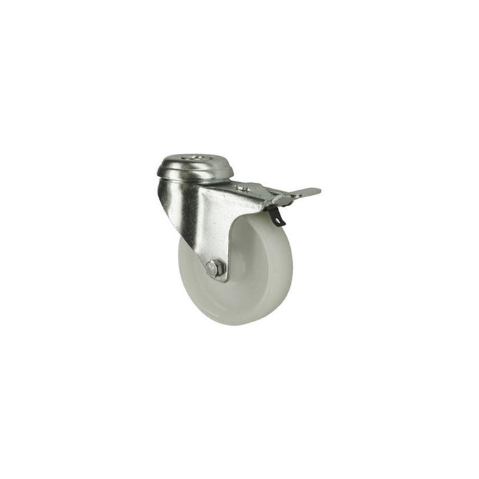 Atlas Workholders BRAKED SWIVEL BOLT HOLE 125mmPOLYPROPYLENE