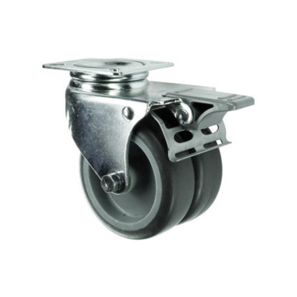 Atlas Workholders BRAKED SWIVEL PLATE 50mmTWIN RUBBER