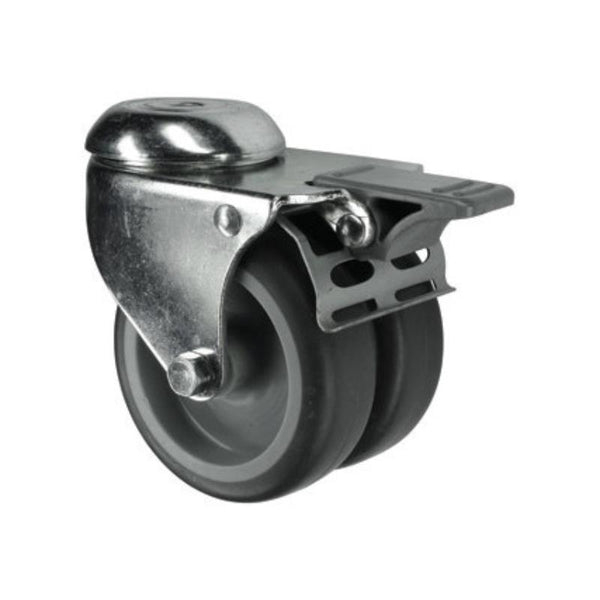 Atlas Workholders BRAKED SWIVEL BOLT HOLE50mm TWIN RUBBER