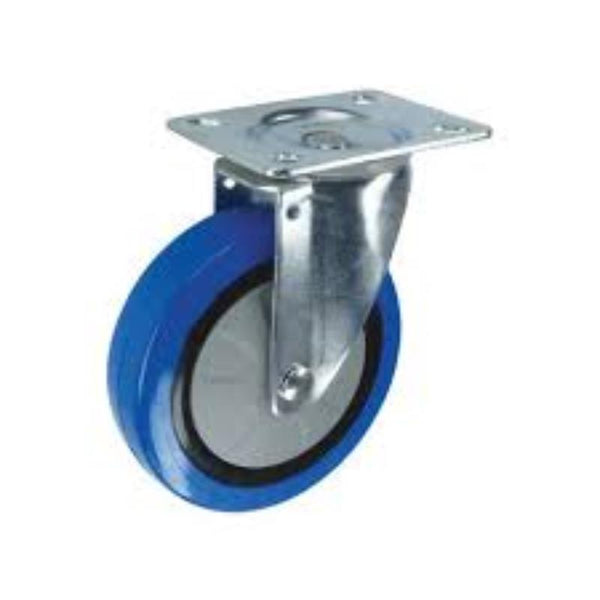 Atlas Workholders SWIVEL PLATE 75mm BLUE RUBBERTYRE