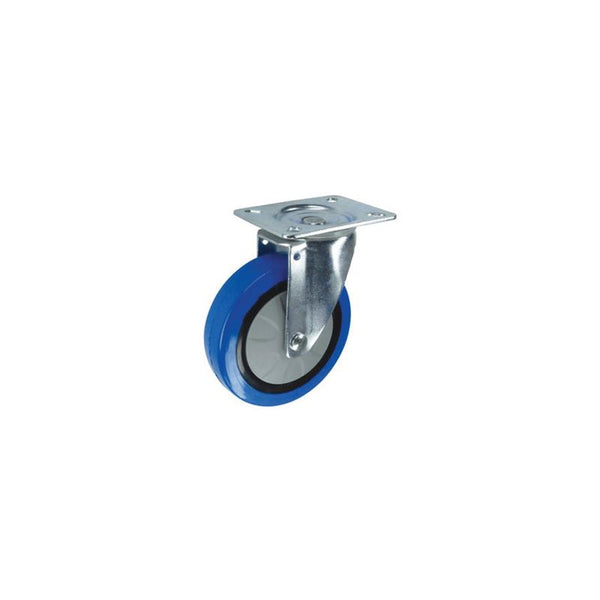 Atlas Workholders SWIVEL PLATE 100mm BLUE RUBBERTYRE