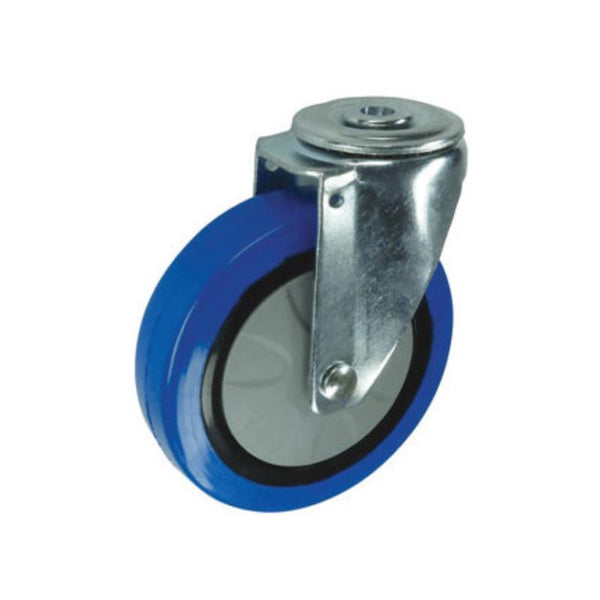 Atlas Workholders SWIVEL BOLT HOLE 100mm BLUERUBBER TYRE