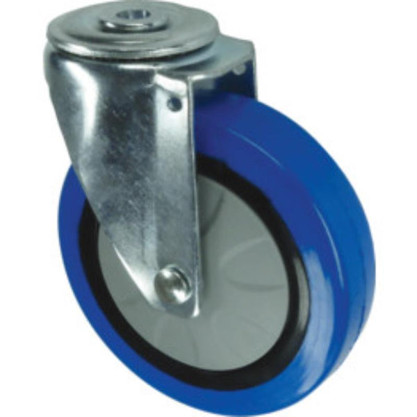 Atlas Workholders SWIVEL BOLT HOLE 125mm BLUERUBBER TYRE