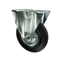 Atlas Workholders FIXED PLATE 125mm RUBBERTYRE; STEEL CENTRE