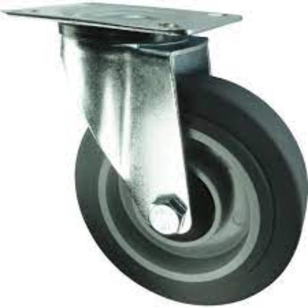 Atlas Workholders SWIVEL PLATE 100mm GREY RUBBERTYRE