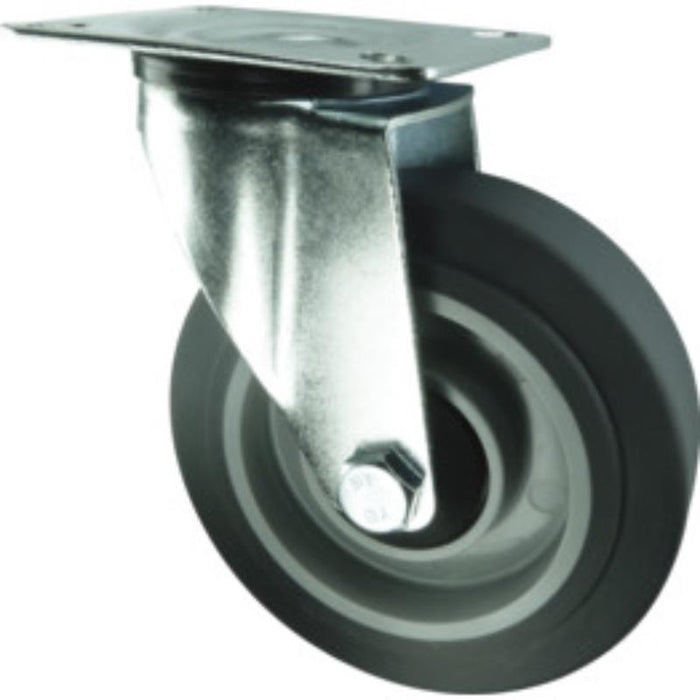 Atlas Workholders SWIVEL PLATE 125mm GREY RUBBERTYRE