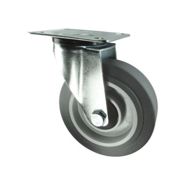 Atlas Workholders SWIVEL PLATE 160mm GREY RUBBERTYRE