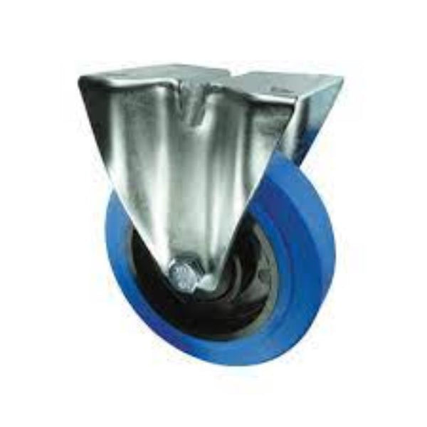 Atlas Workholders FIXED PLATE 125mm BLUE RUBBERTYRE