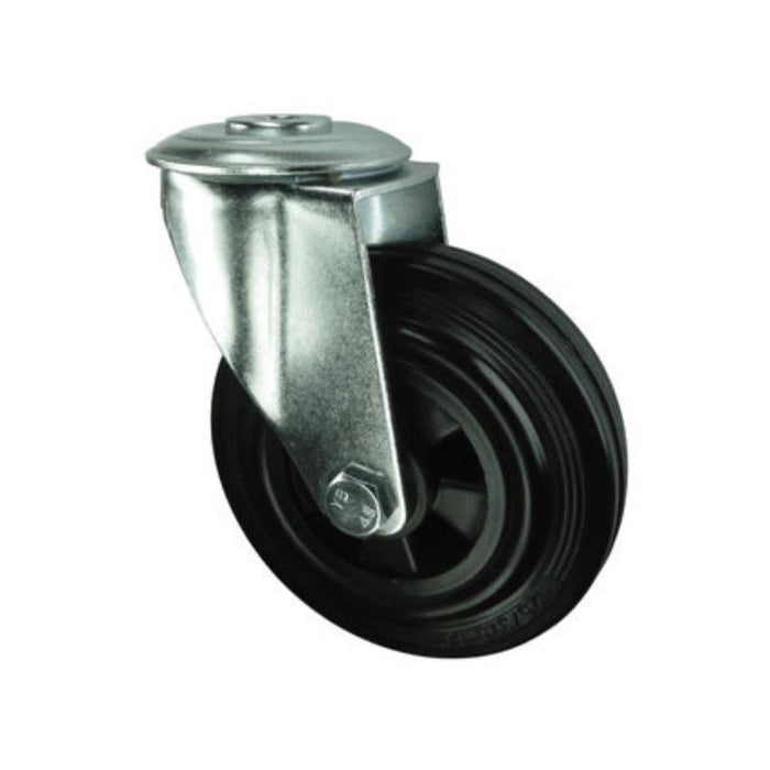 Atlas Workholders SWIVEL BOLT HOLE 125mmRUBBER TYRE; POLY' CENTRE