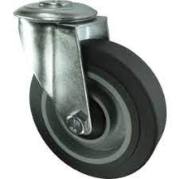 Atlas Workholders SWIVEL BOLT HOLE 125mm GREYRUBBER TYRE