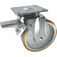Atlas Workholders BRAKED SWIVEL PLATE 125mmPOLYURETHANE TYRE