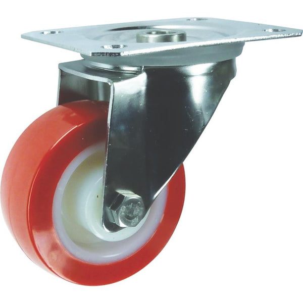 Atlas Workholders SS SWIVEL PLATE 125mmPOLYURETHANE TYRE