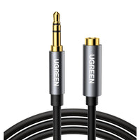 UGREEN AV118 3.5mm AUX Extension Cable 1m – Male to Female –(Black)-AV118-10592