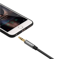 UGREEN AV118 3.5mm AUX Extension Cable 1m – Male to Female –(Black)-AV118-10592