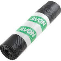 Avon Black Refuse Sacks Roll - Heavy Duty Trash Bags for Waste Disposal