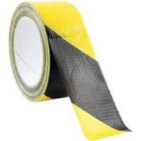 CROMWELL Hazard Duct Tape 50mm x 33m Black/Yellow - chavda.com