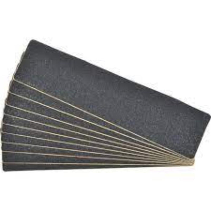 Black Anti-Slip Adhesive Cleats - 40 Grit CRS, 152x610mm (10 Pack) - Safety Grip Tape