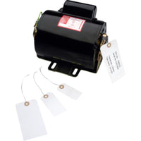 CROMWELL Motor with Product Tags: Part No. 490012, Serial No. KJG1902 - Black Motor with Blank Tags