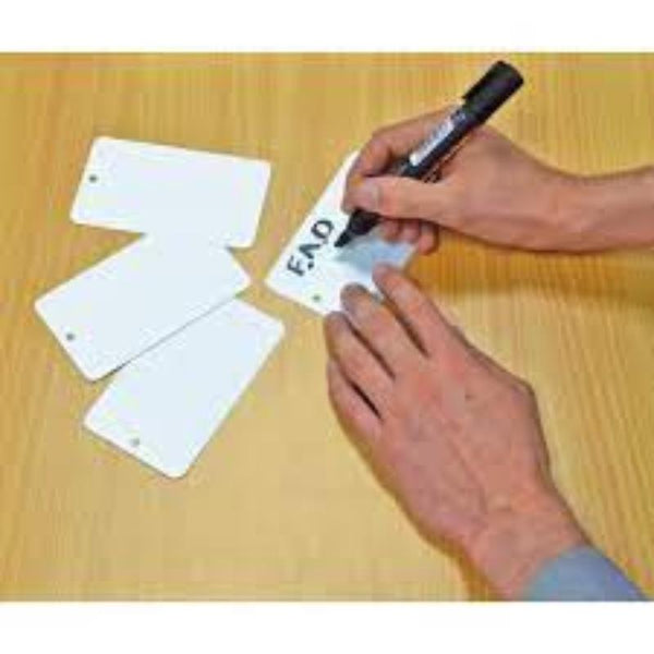 Avon WHITE PLASTIC TAGS 100x45mm 250MUUNWIRED (PK-500)